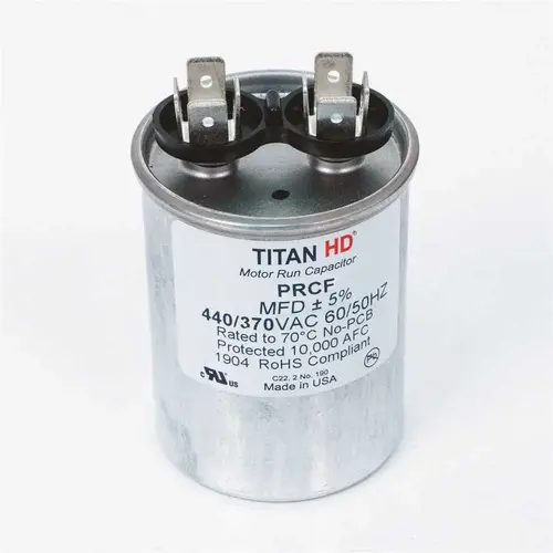 12.5 MFD 440/370-Volt Round Run Capacitor