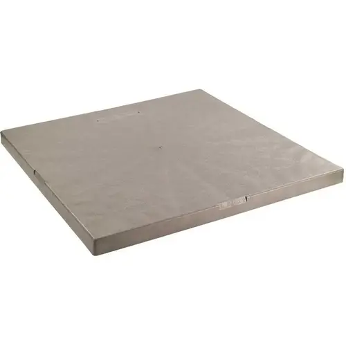 E Lite EL4040-3 40 in. x 40 in. x 3 in. E-Lite Plastic Condensing Unit Pad Gray