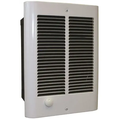 COS-E Fan-Forced Compact Zonal Wall Heater, 6824 BTU, 240/208-Volt, 2000/1500-Watt Outputs with Thermostat White