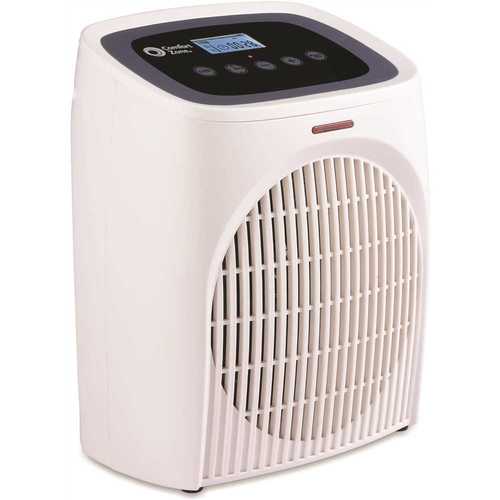 9.5 in. 750-Watt/1500-Watt Digital Bathroom Electric Fan-Forced Heater with 2 Heat Settings