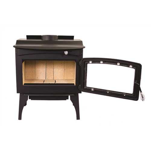 Pleasant Hearth WSL-1800 Medium 1,800 sq. ft. 2020 EPA Certified Wood Burning Stove with Legs