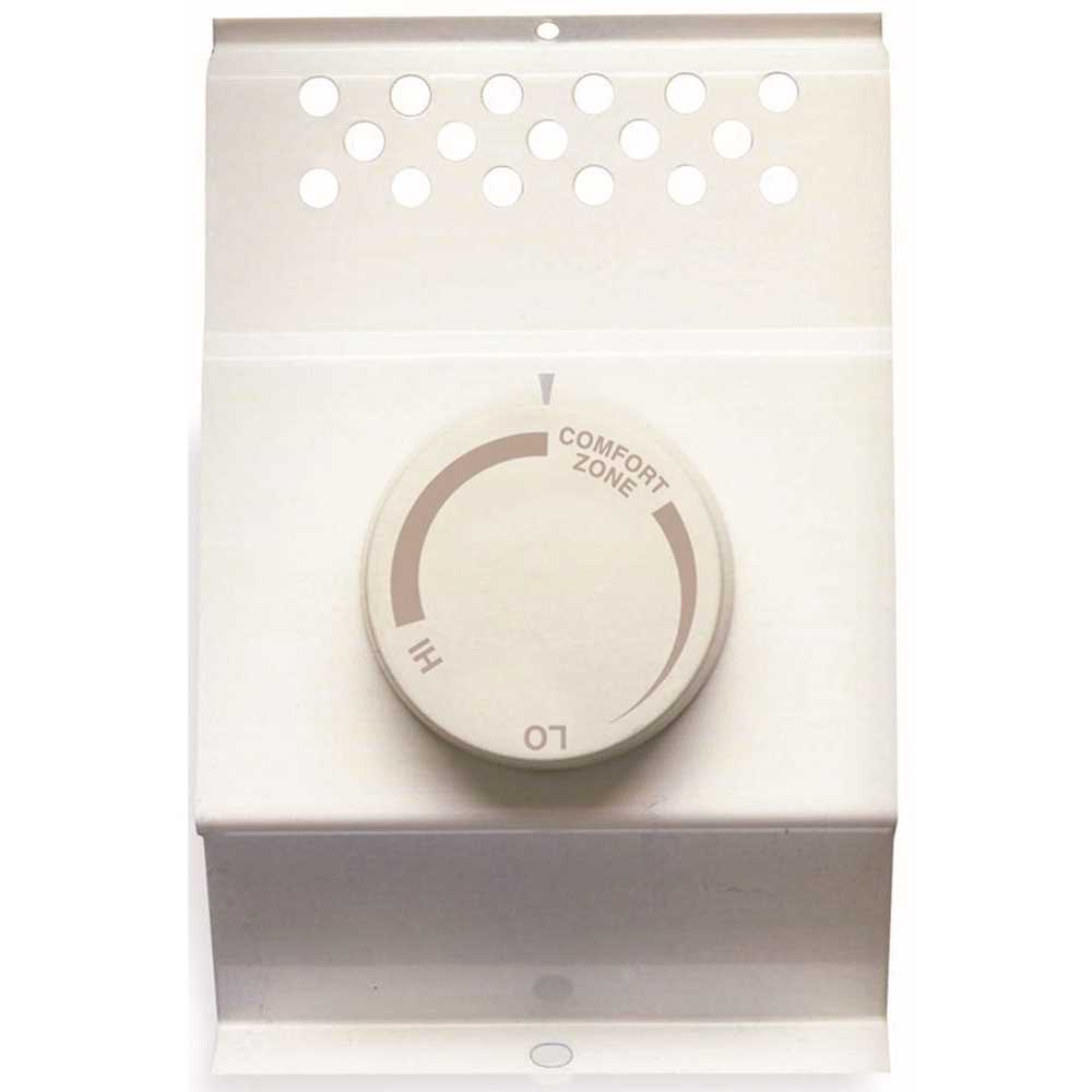 Cadet Manufacturing BTF1W Single-Pole Electric Baseboard-Mount Thermostat in White
