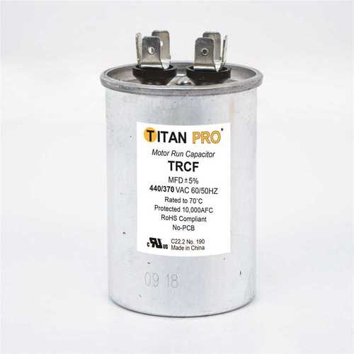 15 MFD 440/370-Volt Round Run Capacitor