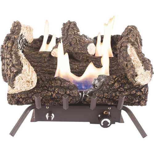 Pleasant Hearth VFL2-WW18DT Wildwood 18 in. Vent-Free Dual Fuel Gas Fireplace Logs