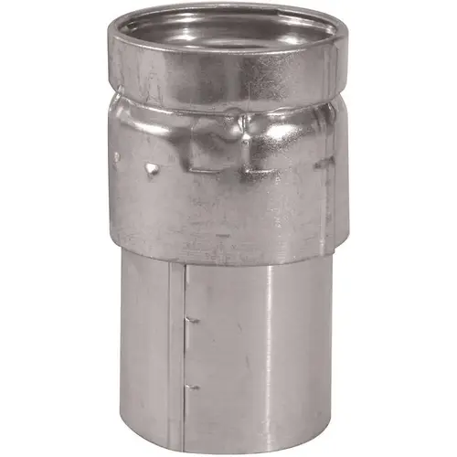 SELKIRK 104240 Draft Hood Connector Adjustable 4" D Aluminum/Galvanized Steel Silver