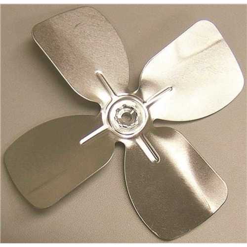 Packard A61470 6 in. Dia 4-Blade 1/4 in. Bore CW Hub On Intake Aluminum Fan Blade Chrome