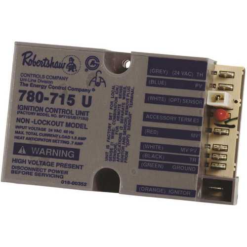 Robertshaw 780-715 Non-Lockout Pilot Ignition Controller