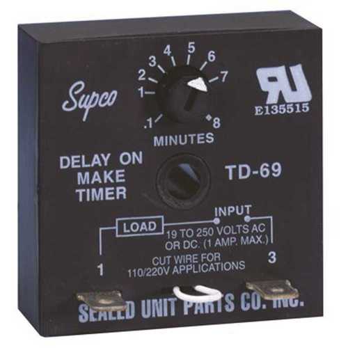 SUPCO TD69 Time Delay on Make Black