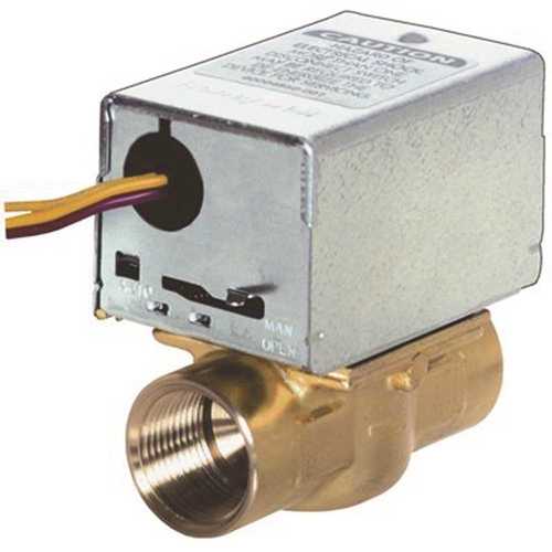 Honeywell Safety V8043E1129 Zone Valve 1/2 in. Inverted Flare 2-Way 24-Volt