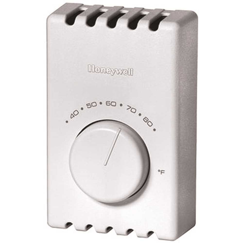 Honeywell Safety T410A1013 Thermostat T41 Electric Heat Single Pole Premier White