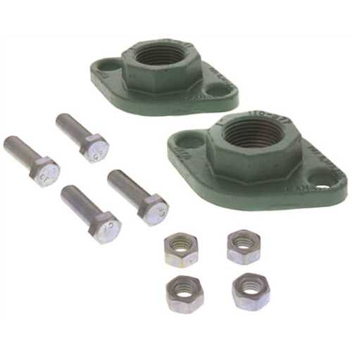 Taco Comfort Solutions 110-252F Freedom Flange 1 in. Cast Iron Flange Set for Hydronic Circulator