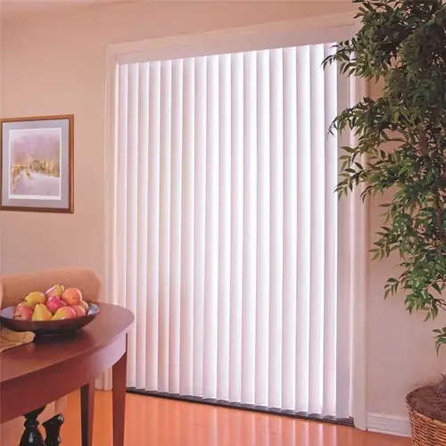 3.5 in. PVC Vertical Blinds Alabaster - 47 in. W x 36 in. L