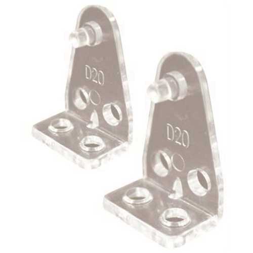 Clear 1 in. Hold down bracket for 1 in. Mini Blinds - pack of 10