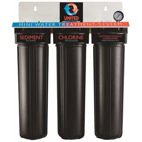 3-Stage Mini Water Treatment System - Filtration with Magnetic Conditioner