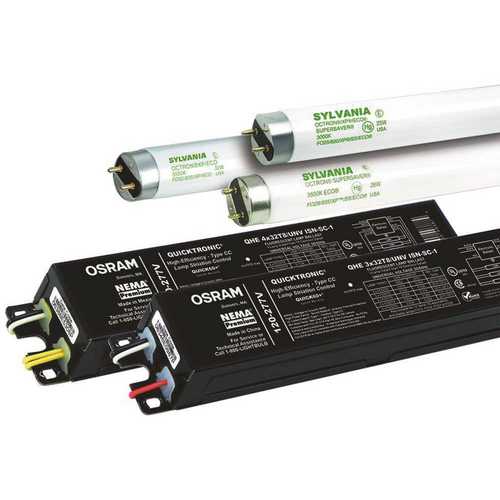 Sylvania 49383 Quicktronic High Efficiency 4 ft. 2-Light Ballast for 32-Watt T8 Lamps