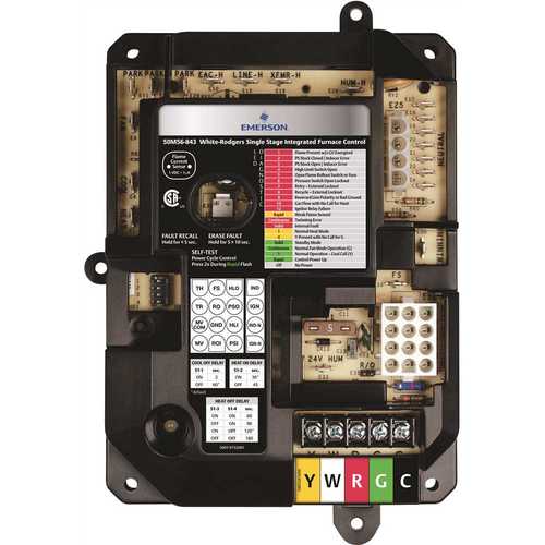 Emerson 50M56U-843 Universal Integrated Furnace Control Board and Universal Ignitor with 21D64-2 Nitride Ignitor