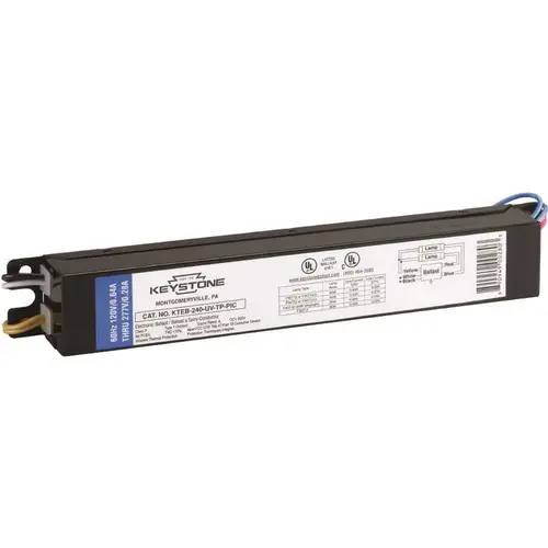 Keystone Technologies KTEB-240-UV-TP-PIC 40-Watt 2-Lamp T12 4 ft. Rapid Start Electronic Fluorescent Replacement Ballast