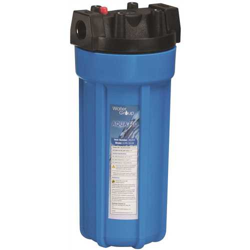 Value Water Filtration Whole House Housing H-PR-10BV-1, Accepts 10 in. Cartridge,1 in. Inlet/Outlet