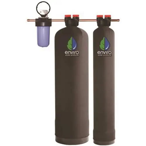 Enviro Water PRO-COMBO-1344 Ultimate Combo Series 13 - 18 GPM Whole House Water Filtration System Plus Envirosoft Salt-Free Conditioning Black