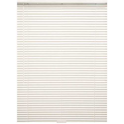 Designer's Touch 10793478522866 Alabaster Cordless Room Darkening Aluminum Mini Blinds with 1 in. Slats 71 in. W x 48 in. L