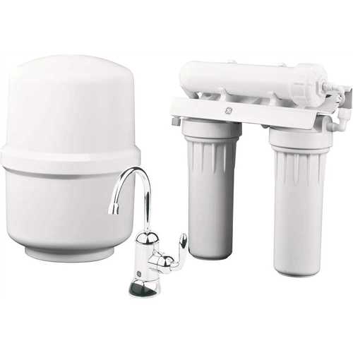 Under Sink Reverse Osmosis Water Filtration System White Filter Housing