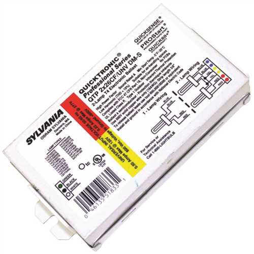Sylvania 51833 Compact Fluorescent Ballast with Bottom or Side Leads QTP/2X26/CF/UNV