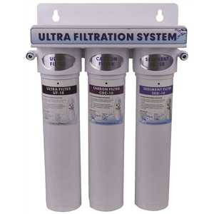 Under Sink 475 QC Series Triple Stage Ultra Filter System 1 Sediment 1 Carbon 1 Ultrafilter