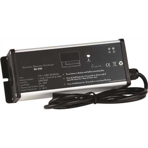 GHP Group, Inc. BA-95H High Output Ballast for Ultraviolet Water Disinfection Systems