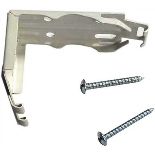 Designer's Touch 10793478563043 Installation Brackets for Cordless 2 in. Faux Wood Blinds White