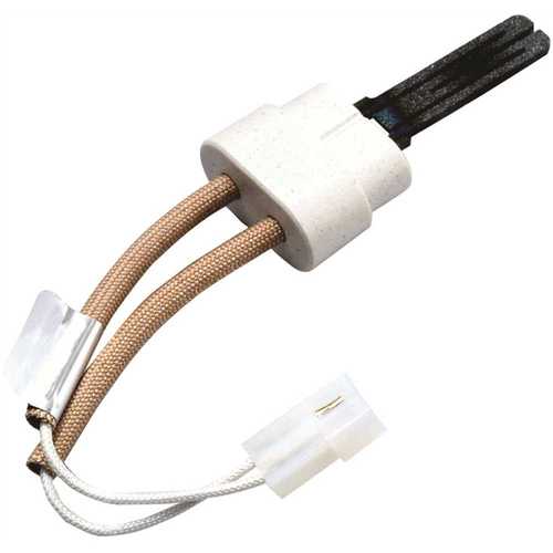 White Rodgers 767A-356 Hot Surface Ignitor With 6 in. Leads 200 Insulation Electrical Connection Receptacle with 0.093 in. Male Pins