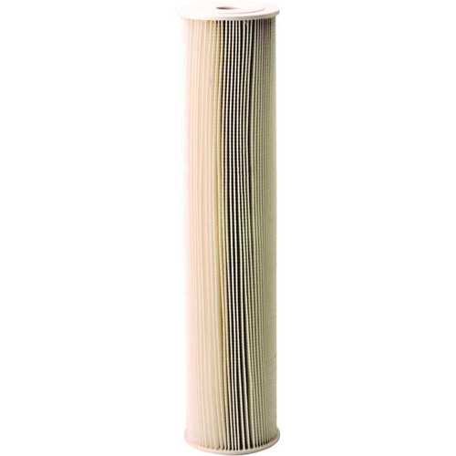 Pentair 255494-43 ECP5-20BB Pleated Cellulose and Polyester 20 in. 5 m. 20 G m. Under Sink Replacement Water Filter Cartridge - pack of 6