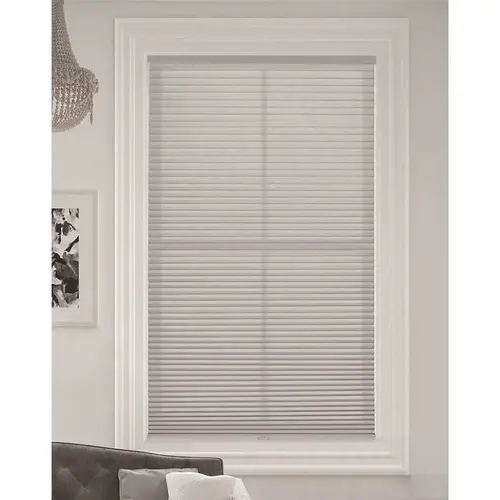 National Brand Alternative 1G021-4830 Simply Cut-to-Size Gray Sheen Cordless Light Filtering Single Cell Polyester Cellular Shade 30 in. W x 48. L