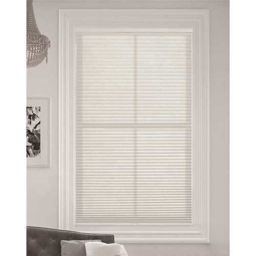 Simply Cut-to-Size White Dove Cordless Light Filtering Single Cell Polyester Cellular Shade 72 in. W x 48 in. L