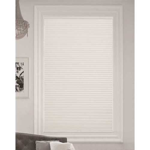Simply Cut-to-Size White Dove Cordless Blackout Single Cell Polyester Cellular Shade 72 in. W x 48 in. L