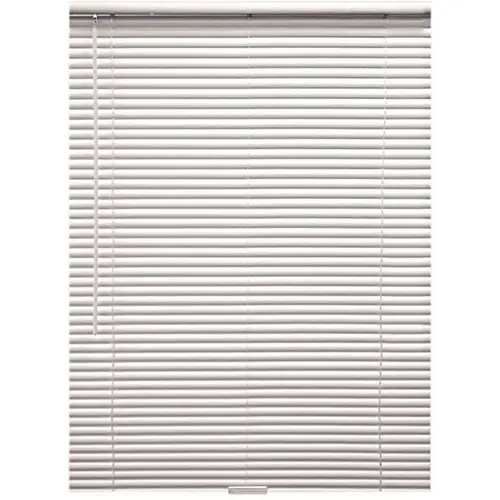 White Cordless Room Darkening Premium Vinyl Blind 1 in. Slats 47 in. W x 84 in. L