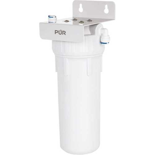 PUR PUN1FS Universal Single Stage Under Sink Water Filtration System in White