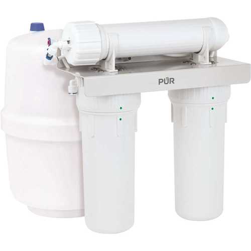 3-Stage Universal 23.3 GPD Reverse Osmosis Water Filtration System with Faucet