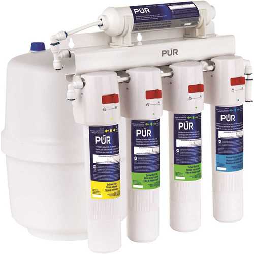 PUR PQC5RO 5-Stage Quick Connect 20.3 GPD Reverse Osmosis Water Filtration System with Faucet
