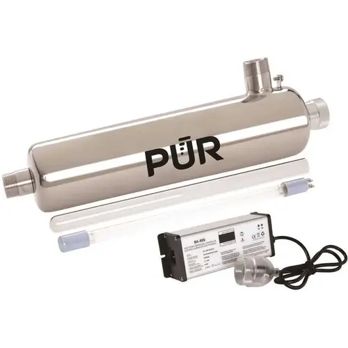 7 GPM Whole Home Ultraviolet Water Disinfection System Silver