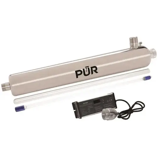 25 GPM Whole Home Ultraviolet Water Disinfection System Stainless Steel