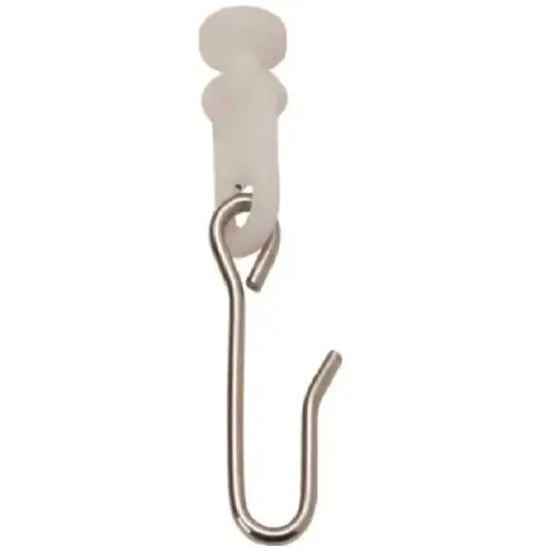 8300 Series Ball Bearing Carrier with Hook White - pack of 25