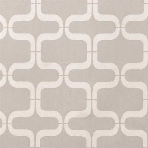 Fabtex CC-ST01-01884-M Links Pattern Privacy Curtain Platinum, 216 in. W x 84 in. H