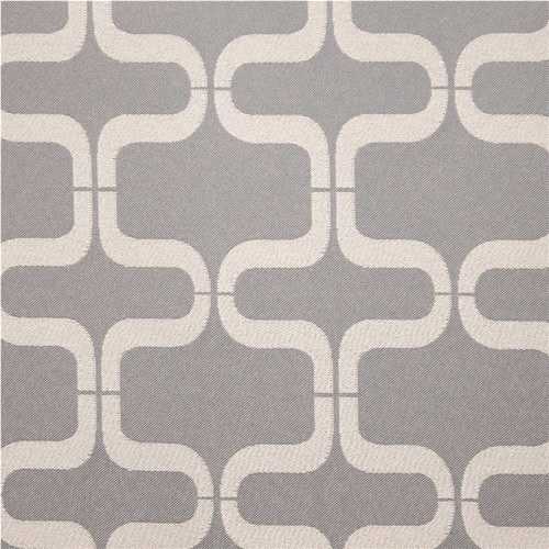 Fabtex CC-ST03-06084-M 72 in. W x 84 in. H Links Pattern Privacy Curtain in Dusty Blue