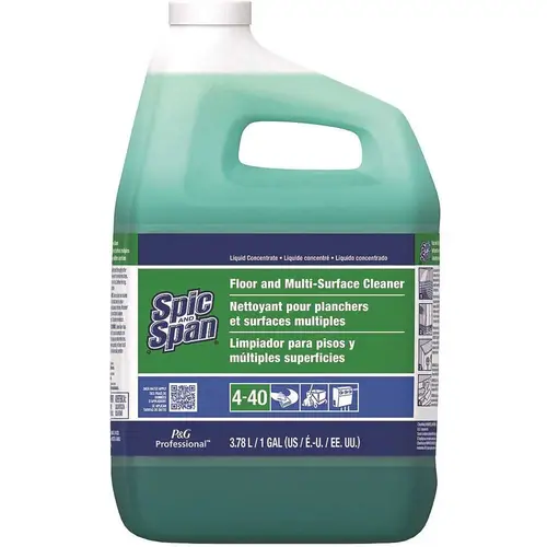 Spic and Span 003700031569 1 Gal. Closed Loop Floor and Multi-Surface Cleaner Green