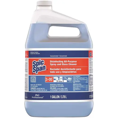Spic and Span 003700032535 1 Gal. Closed Loop Disinfecting All-Purpose Spray and Glass Cleaner Concentrate Blue