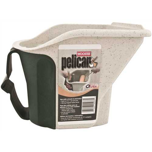 1 qt. Pelican Hand-Held Pail with Brush Magnet