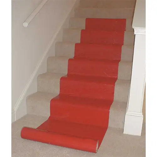 24 in. x 200 ft. Carpet Protective Film Red