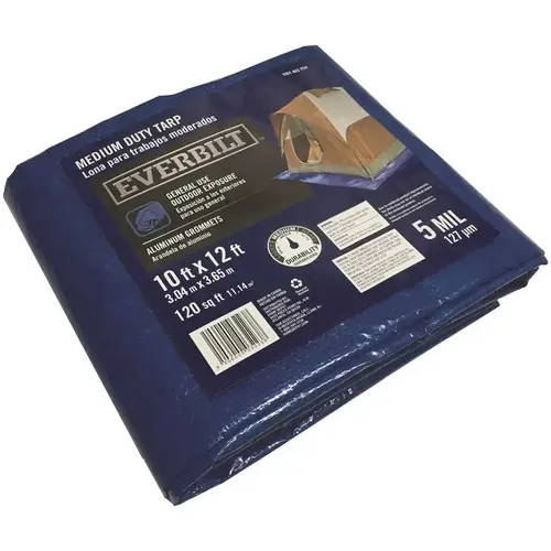 10 ft. x 12 ft. Blue General Purpose Tarp