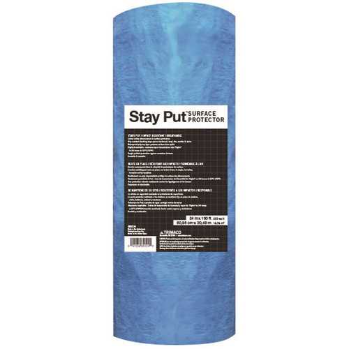 Trimco 89124 2 ft x 100 ft. Stay Put Surface Protector