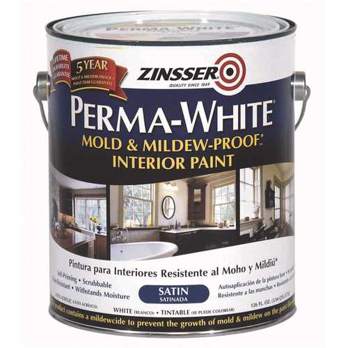 1 gal. Perma-White Mold and Mildew-Proof Satin Interior Paint